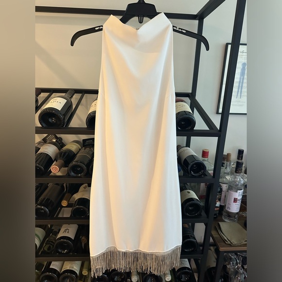 Amanda Uprichard Dresses & Skirts - Amanda Uprichard Alma Crystal Fringe Hem Dress